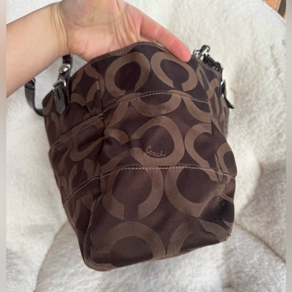 Vintage Design Coach Madison Geometric brown bag Nr.14133 - Picture 6 of 13